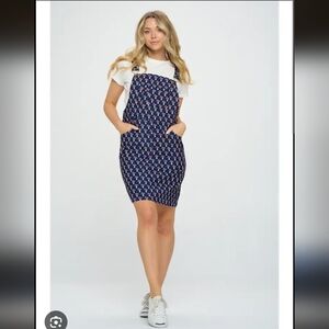 Corduroy Mushroom Overall Dress